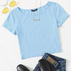 Однотонный топ Shein