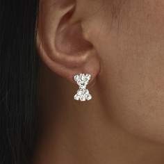 Серьги-гвоздики из стерлингового серебра 925 со стразами Shein