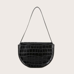 Сумка на плечо с крокодиловым узором Shein