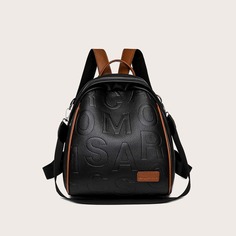 Рюкзак с текстовым узором Shein