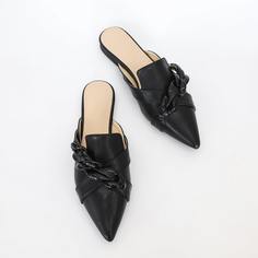 Одноцветный Элегантный Балетки Shein