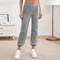 буква Спортивные брюки Shein