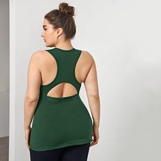Спортивная футболка размера плюс с хорошей эластичностью Shein