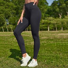 Однотонные спортивные леггинсы Shein