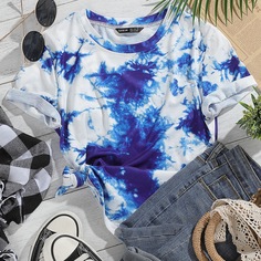 тай дай Повседневный Футболки Shein