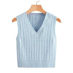 Вязаный жилет Shein