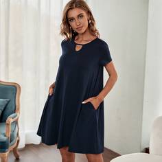 Однотонное платье Shein