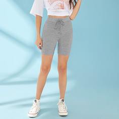 Байкерские шорты на кулиске Shein