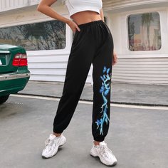 Животный Спортивные брюки Shein