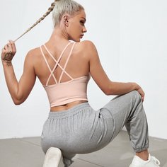 Спортивный бюстгальтер с легкой поддержкой Shein