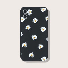 Чехол для iPhone с цветочным принтом Shein
