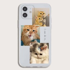 Чехол для телефона с принтом кошки Shein