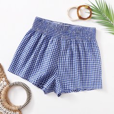 Шорты в клетку Shein