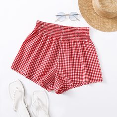Шорты в клетку Shein