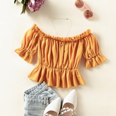 Блузка с открытыми плечами Shein