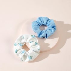 2шт резинка для волос с цветочным принтом Shein