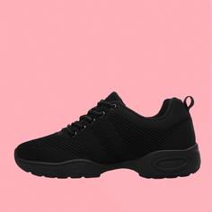 Трикотажные кроссовки на платформе и шнурках Shein