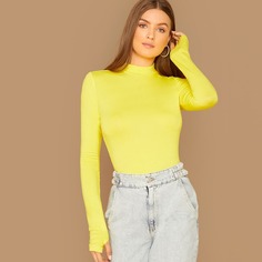 Неоновая желтая футболка Shein