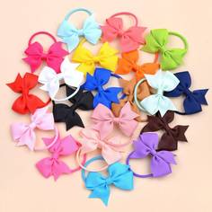 20шт резинка для волос с бантом для девочек Shein
