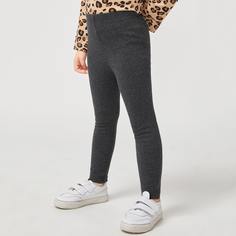 Одноцветный Спортивный Леггинсы для девочек Shein