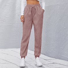 Вельветовые брюки на кулиске Shein