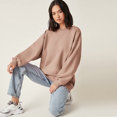 Длинный пуловер оверсайз Shein