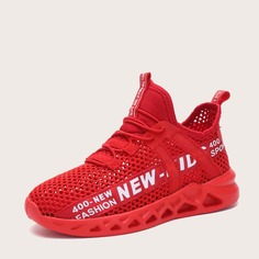 на шнурках буква Детские кроссовки Shein