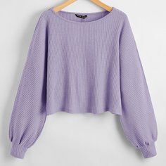 Однотонная трикотажная футболка Shein