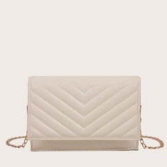 На цепочке Шеврон Элегантный Сумка через плечо Shein