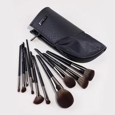Кисть для макияжа 11шт, сумка для хранения 1шт и крышка 5шт Shein