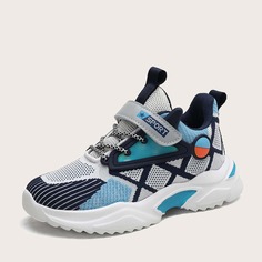 Контрастные трикотажные кроссовки на платформе для мальчиков Shein