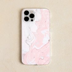 Случайный чехол для телефона с мраморным принтом Shein