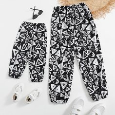 Брюки с принтом для мальчиков Shein