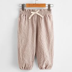 Брюки с присборенной талией для девочек Shein