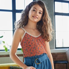 Майка с принтом пейсли для девочек Shein