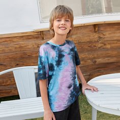 тай дай Повседневный футболки для мальчиков Shein