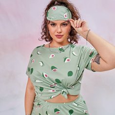 Фрукты и овощи милый Пижама размер плюс Shein