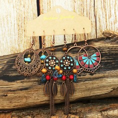 3 пары винтажные серьги-подвески Shein