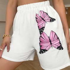 Животный Повседневный Шорты Shein