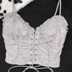 Топ на шнуровке Shein