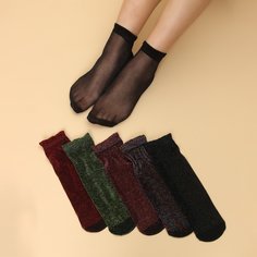 Одноцветный Носки Shein