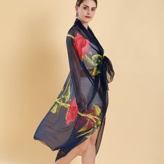 Со цветочками Бохо Шарфы Shein