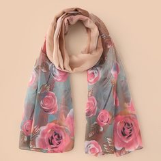 Со цветочками Повседневный Шарфы Shein