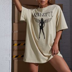 Платье с графическим принтом Shein