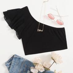 Кроп топ на одно плечо Shein