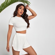 Кроп топ и шорты Shein