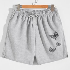 на кулиске Животный Повседневный Мужские шорты Shein