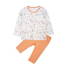 Леггинсы и топ с графическим принтом и карманом для девочек Shein