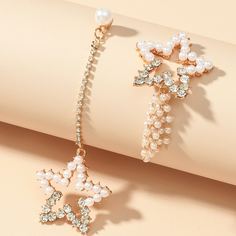 Серьги со звездой и искусственными жемчугами Shein