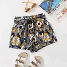 Пояс Геометрический Бохо Шорты Shein